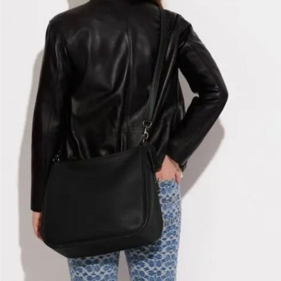 Coach Black Cary Shoulder Bag gunmetal NWT - Picture 15 of 15